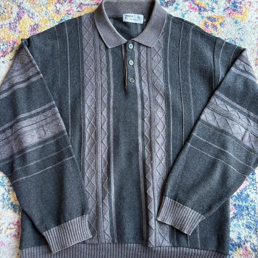 Tricots by Eric Stephen Polo Grey Silver Large